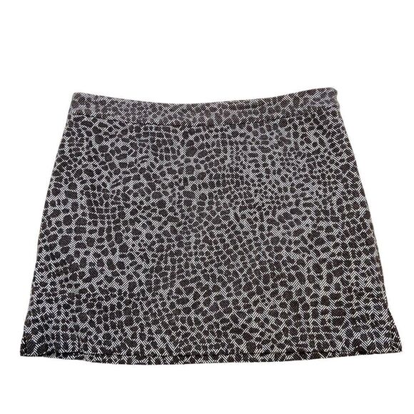 Ladies Chaiken Brand Animal Print Mini Skirt Black and White Size 10 - Picture 6 of 13